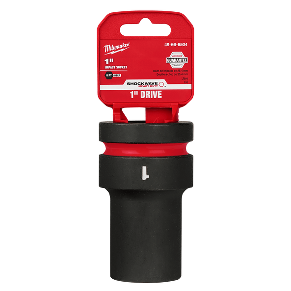 SHOCKWAVE™ 1" Drive 1" Deep 6 Point Impact Socket, , hi-res
