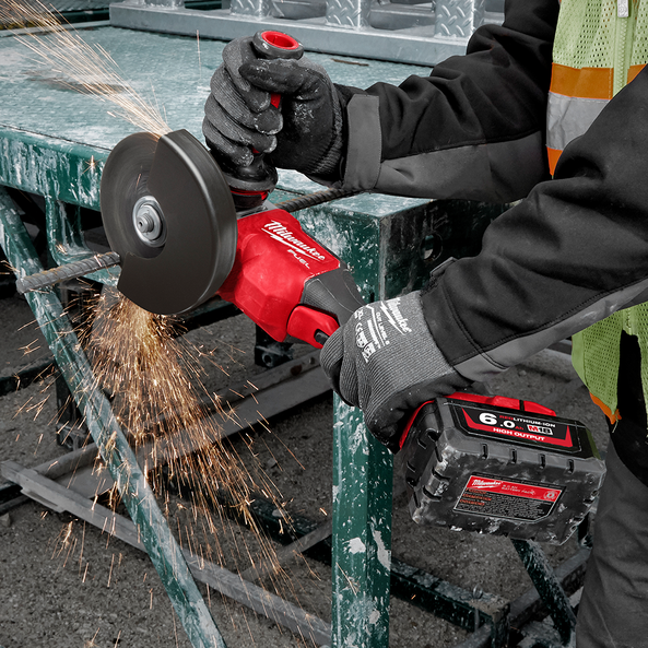 M18 FUEL™ 125mm (5") RAPID STOP™ Angle Grinder with Dead Man Paddle Switch