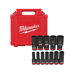 SHOCKWAVE™ 1/2" Drive 12PC SAE Deep 6 Point Impact Socket Set