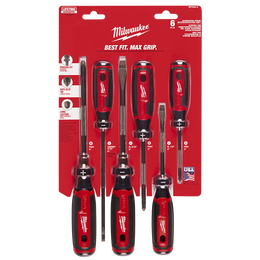 USA Made Cushion Grip Screwdriver Set 6pc