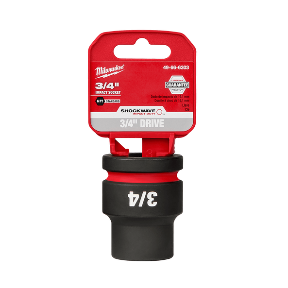 SHOCKWAVE™ 3/4" Drive 3/4" Standard 6 Point Impact Socket, , hi-res