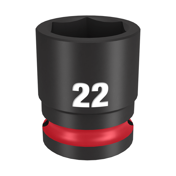 SHOCKWAVE™ 1/2" Drive 22mm Standard 6 Point Impact Socket, , hi-res