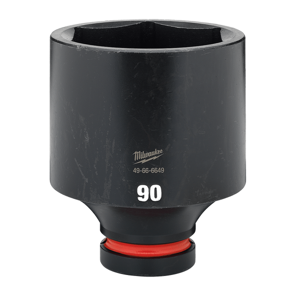 SHOCKWAVE™ 1" Drive 90mm Deep 6 Point Impact Socket, , hi-res
