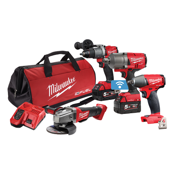 Milwaukee M18 FUEL 4 Piece Power Pack 4D2 M18FPP4D2 502B