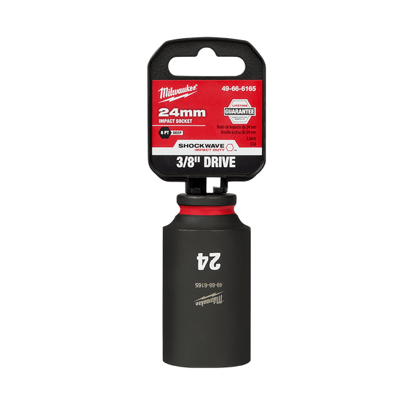 SHOCKWAVE™ 3/8" Drive 24mm Deep 6 Point Impact Socket, , hi-res