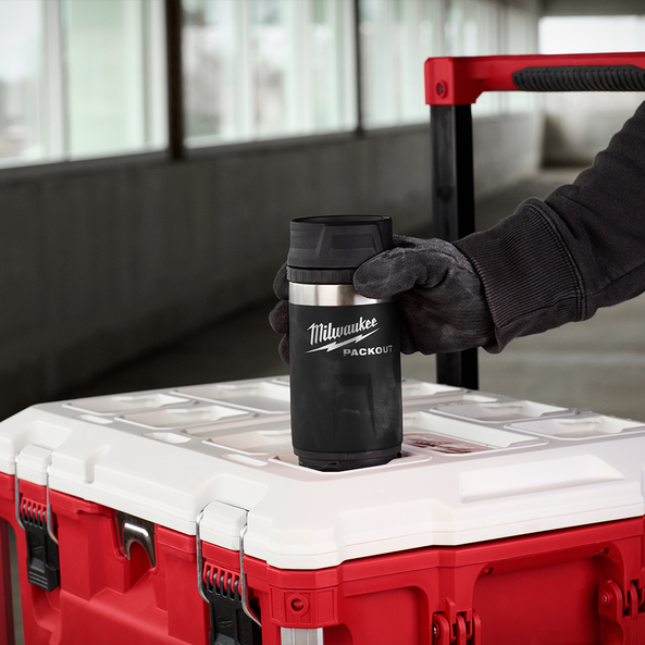 PACKOUT™ Bottle 354ml (12oz) Sip Lid Black, Black, hi-res