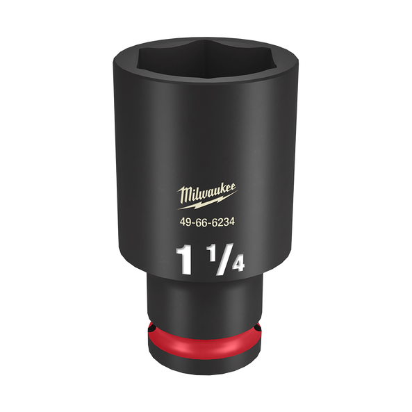 SHOCKWAVE™ 1/2" Drive 1-1/4" Deep 6 Point Impact Socket, , hi-res