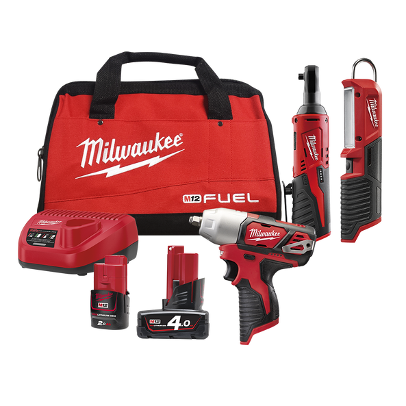 Milwaukee M12 3 Piece Power Pack 3M M12BPP3M 421B Milwaukee Tool NZ