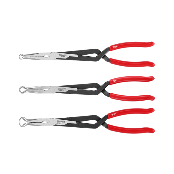 3pc Long Reach Hose Grip Pliers Set, , hi-res