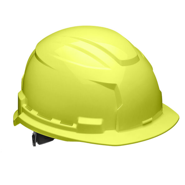 BOLT 100 Hi-Vis Yellow Unvented Hard Hat, Hi-Vis Yellow, hi-res