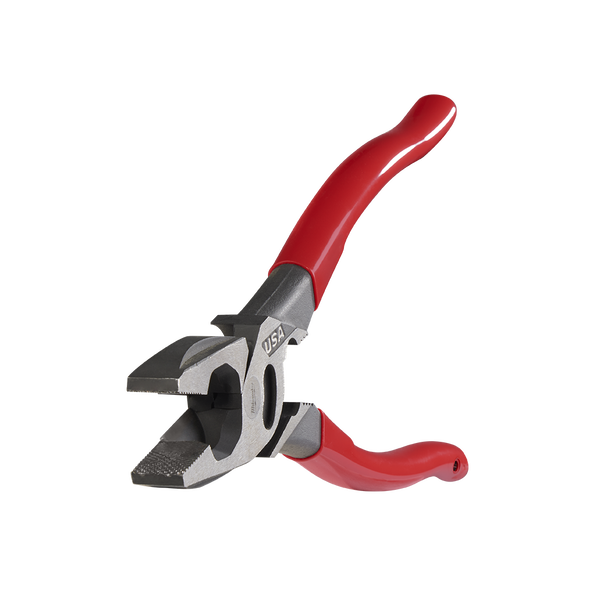 USA Made Dipped Grip 228mm (9") Lineman's Pliers ​with Crimper, , hi-res