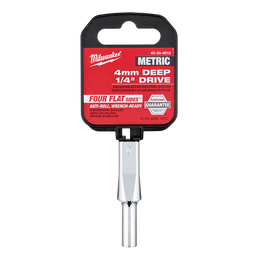 1/4" Drive 4mm Metric Deep 6-Point Socket