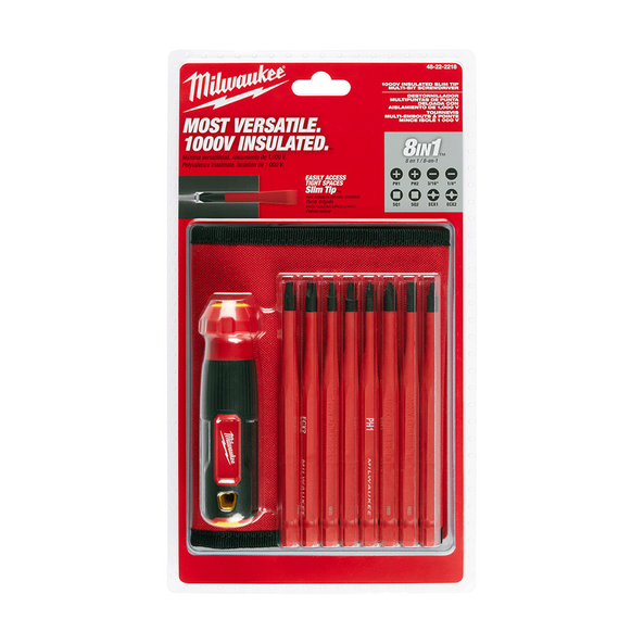 8-in-1 1000v Insulated Multi-Bit Screwdriver, , hi-res