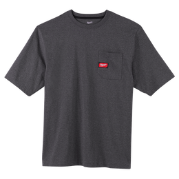 Heavy Duty Pocket Tee Short Sleeve Grey