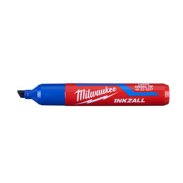 INKZALL™ Blue Large Chisel Tip Marker, , hi-res