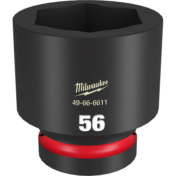 SHOCKWAVE™ 1" Drive 56mm Standard 6 Point Impact Socket, , hi-res