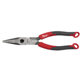 USA Made Comfort Grip 203mm (8") Long Nose Pliers