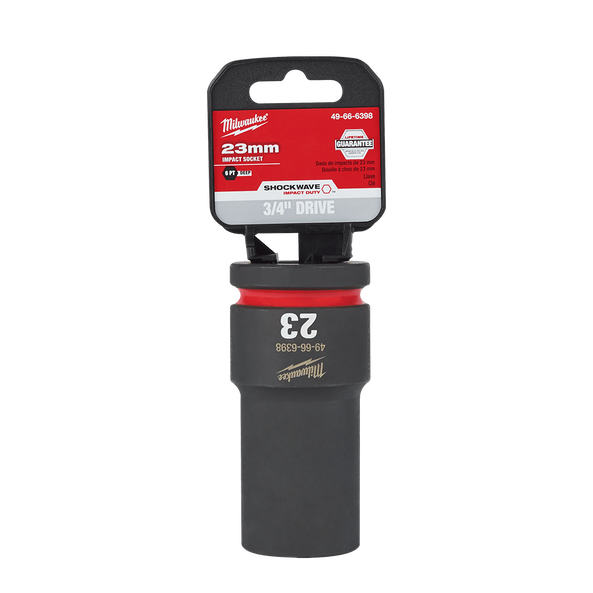 SHOCKWAVE™ 3/4" Drive 23mm Deep 6 Point Impact Socket, , hi-res