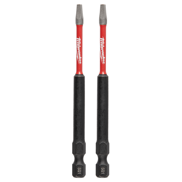 SHOCKWAVE™ Power Bit Square Recess #1 89mm (3-1.2") 2PK, , hi-res