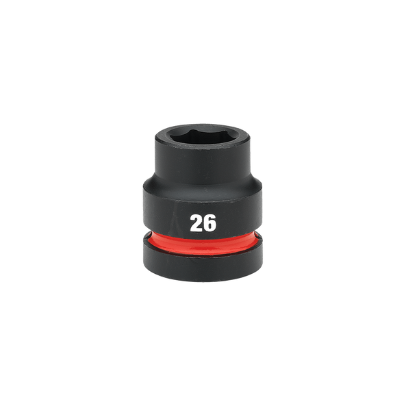 SHOCKWAVE™ 1" Drive 26mm Standard 6 Point Impact Socket, , hi-res