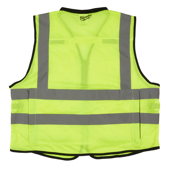 Premium High Visibility Yellow Safety Vest - S/M, Yellow, hi-res