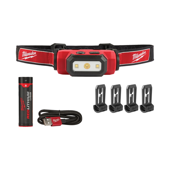 USB Rechargeable Hard Hat Headlamp Kit