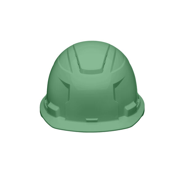 BOLT 100 Green Vented Hard Hat, Green, hi-res