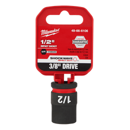 SHOCKWAVE™ 3/8" Drive 1/2" Standard 6 Point Impact Socket