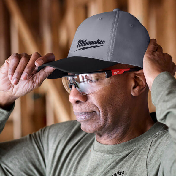 WORKSKIN Fitted Hat Dark Grey - L/XL, Dark Grey, hi-res
