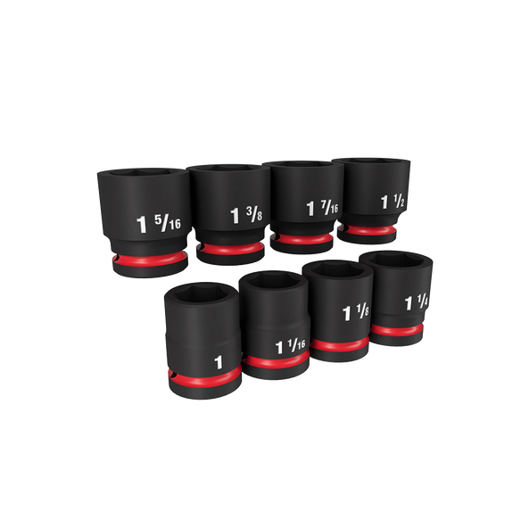SHOCKWAVE™ 3/4" Drive 8PC SAE Standard 6 Point Impact Socket Set, , hi-res