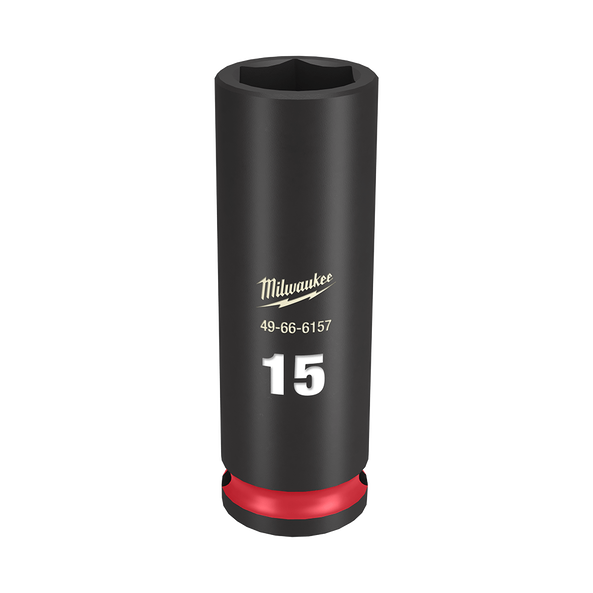 SHOCKWAVE™ 3/8" Drive 15mm Deep 6 Point Impact Socket, , hi-res