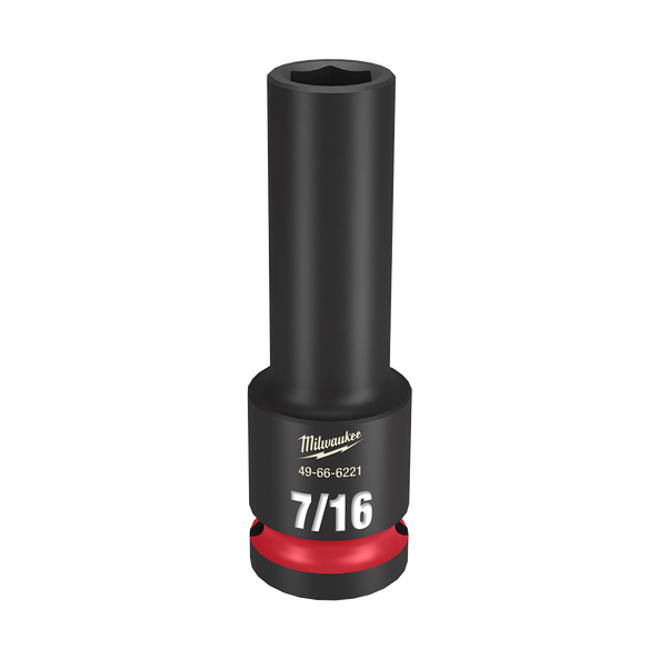 SHOCKWAVE™ 1/2" Drive 7/16" Deep 6 Point Impact Socket, , hi-res