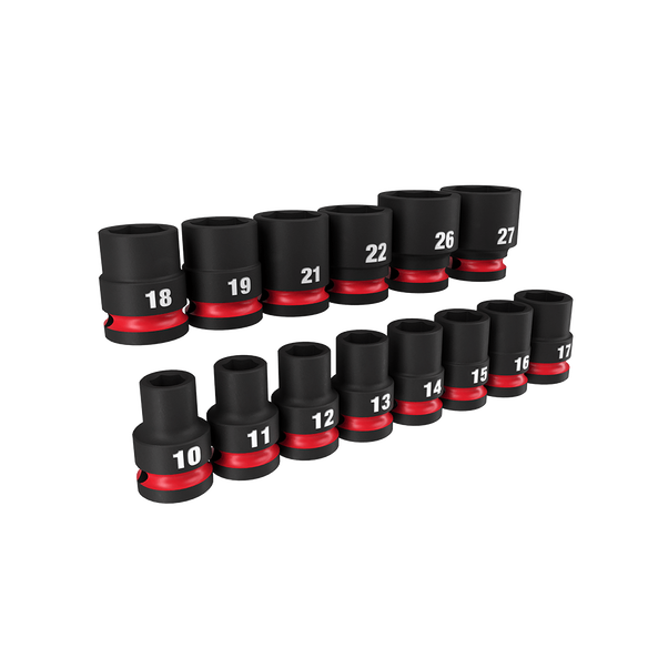 SHOCKWAVE™ 1/2" Drive 14PC Metric Standard 6 Point Impact Socket Set, , hi-res