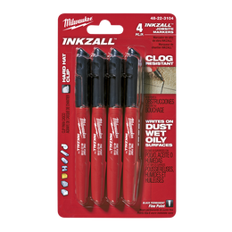 INKZALL™ Black Fine Point Markers (4 Pk)