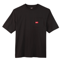 Heavy Duty Pocket Tee Short Sleeve Black