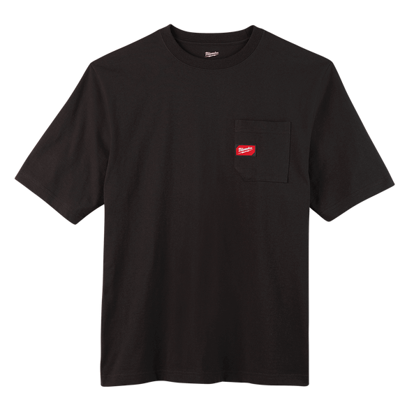 Heavy Duty Pocket Tee Short Sleeve Black - S, Black, hi-res