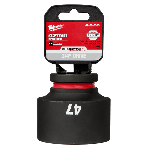SHOCKWAVE™ 3/4" Drive 47mm Standard 6 Point Impact Socket, , hi-res