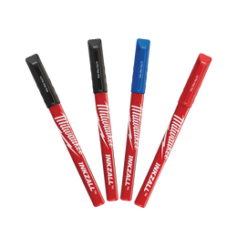 INKZALL™ Coloured Ultra Fine Point Pens (4 Pk)