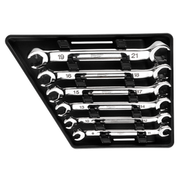 6pc Double End Flare Nut Wrench Set - Metric