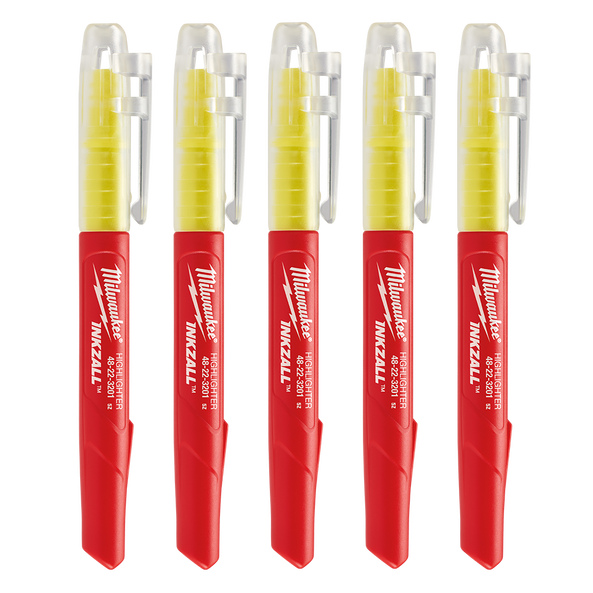 INKZALL™ Yellow Highlighters (5 Pk)