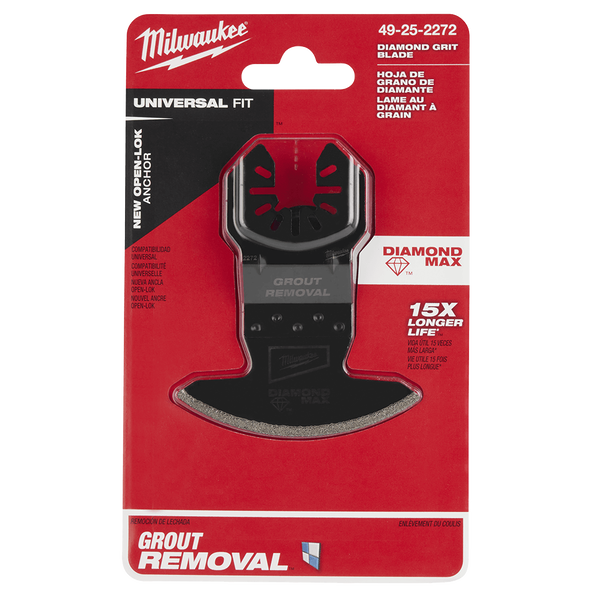 Milwaukee OPEN LOK Diamond MAX Grout Removal Blade 49252272