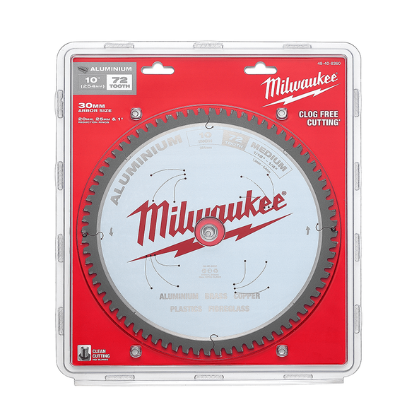 254mm (10") 72T Aluminium Circular Saw Blade, , hi-res