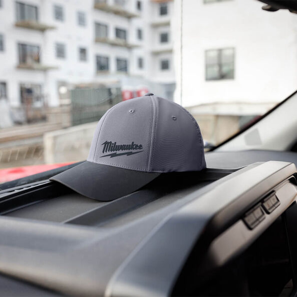WORKSKIN Fitted Hat Dark Grey - L/XL, Dark Grey, hi-res