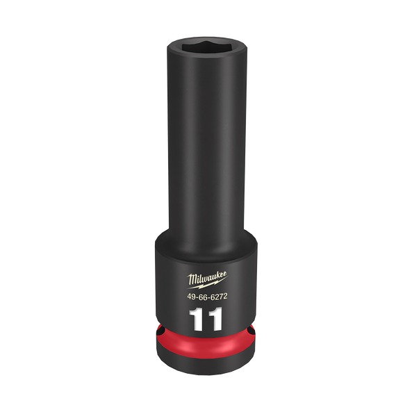 SHOCKWAVE™ 1/2" Drive 11mm Deep 6 Point Impact Socket, , hi-res