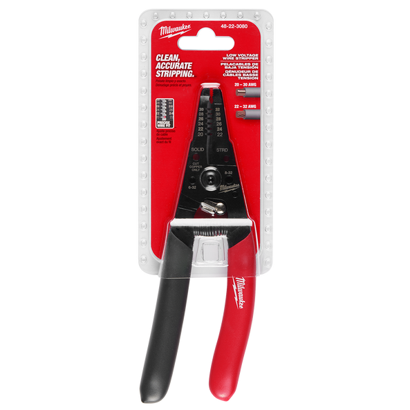 Low Voltage Dipped Grip Wire Stripper, , hi-res