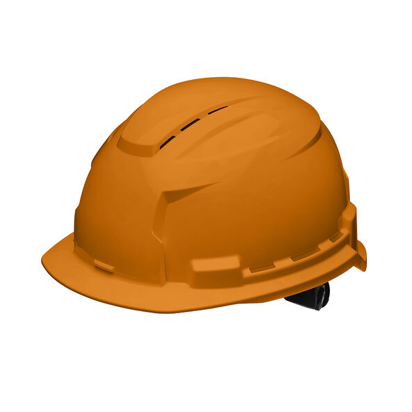 BOLT 100 Orange Vented Hard Hat, Orange, hi-res