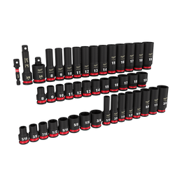 SHOCKWAVE™ 3/8" Drive 43PC SAE & Metric 6 Point Impact Socket Set