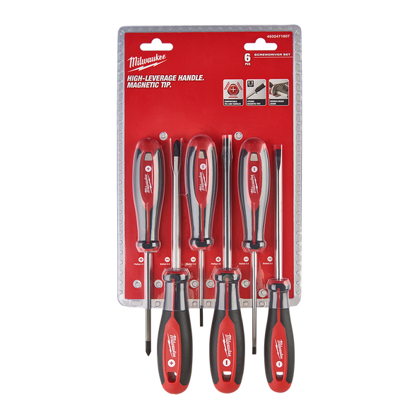 6 Piece Screwdriver Set, , hi-res