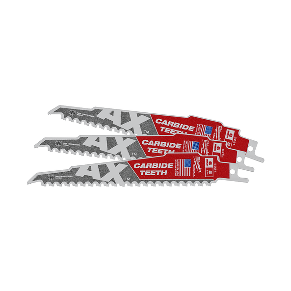 150mm 5TPI The AX™ with Carbide Teeth SAWZALL™ Blade (3Pk)