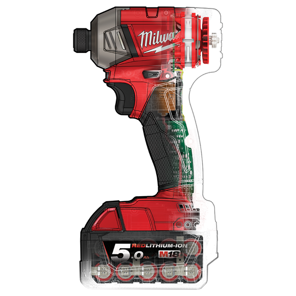 Milwaukee M18 FUEL™ SURGE™ 1/4" Hex Hydraulic Driver Kit M18FQID502C